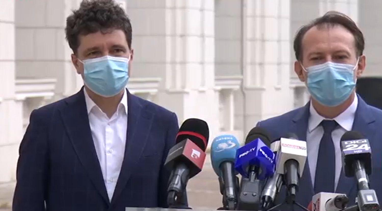 Nicusor Dan, primele măsuri ca primar general Nicușor Dan și Florin Cîțu, ministrul Finanțelor, declarații după o întâlnire legată de bugetul Primăriei Capitalei