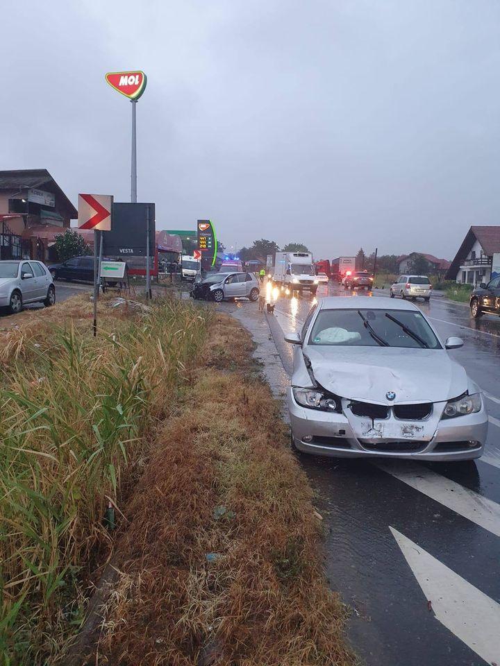 Accident rutier la ieșirea din localitatea Movilița, pe DN2