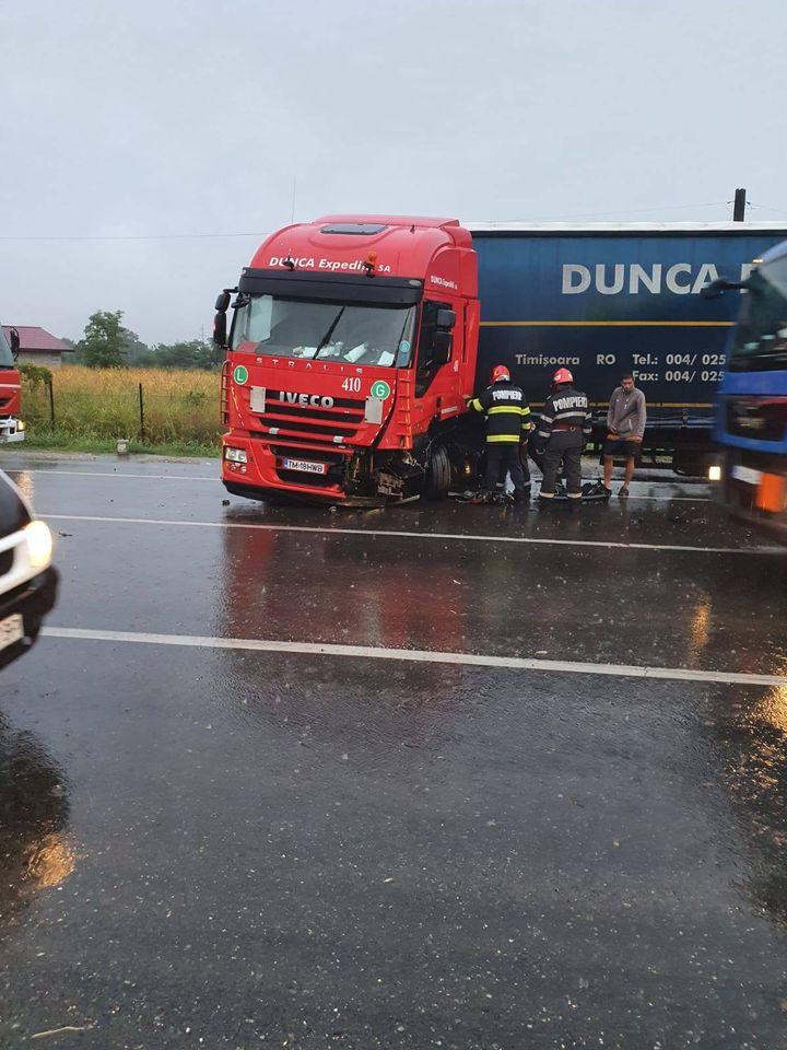 Accident rutier la ieșirea din localitatea Movilița, pe DN2