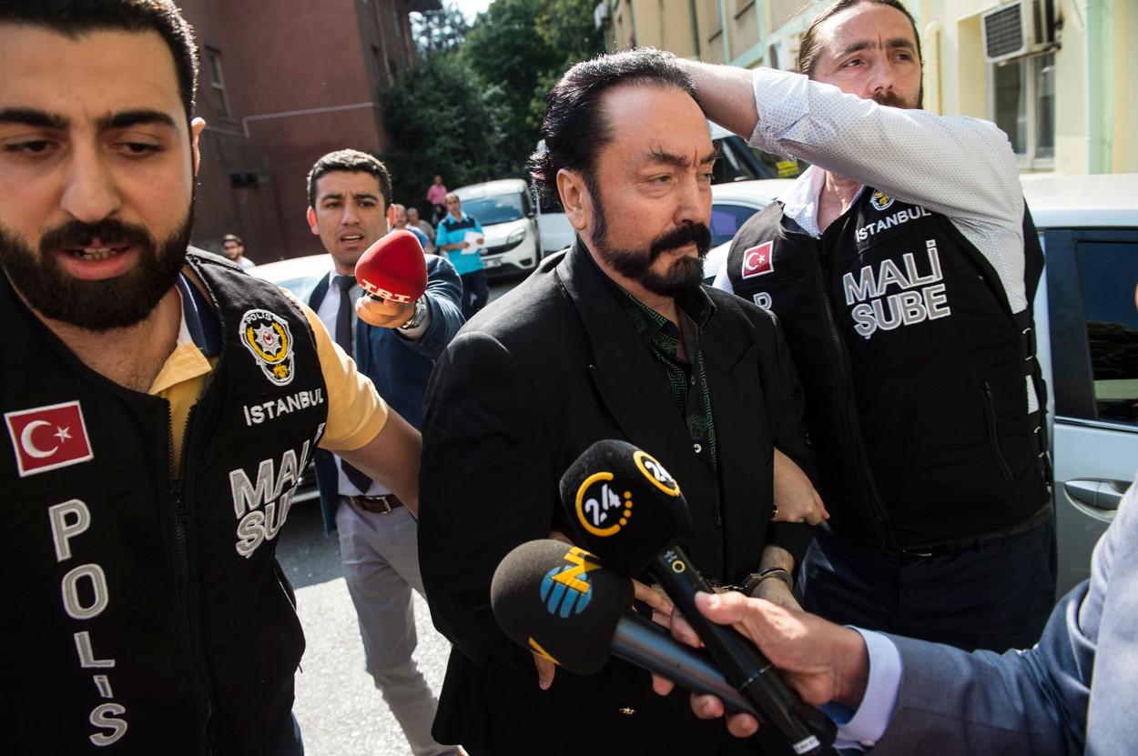 Adnan Oktar, arestat în iulie 2018 Adnan Oktar, arestat în iulie 2018