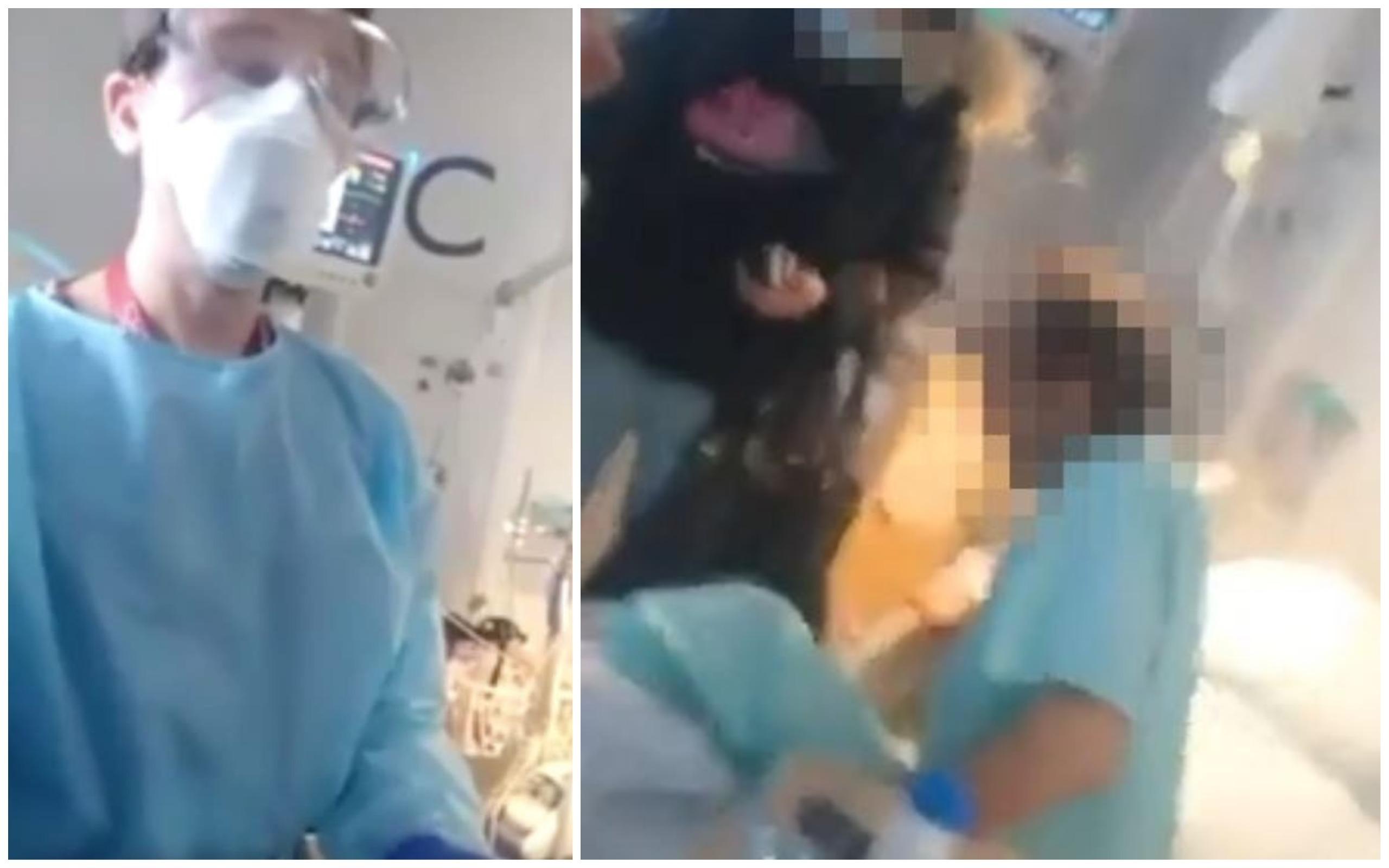 Un bărbat fără mască s-a furișat într-un spital din Anglia să ia acasă un bolnav Covid care abia respiră Un bărbat fără mască s-a furișat într-un spital din Anglia să ia acasă un bolnav Covid care abia respiră