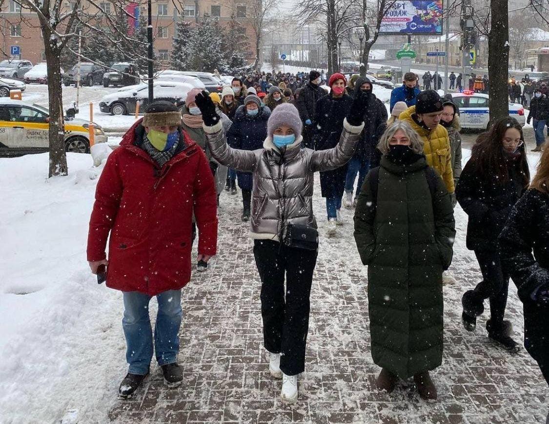 Soţia lui Aleksei Navalnîi a fost arestată la Moscova, la o manifestaţie pentru susţinerea soţului ei