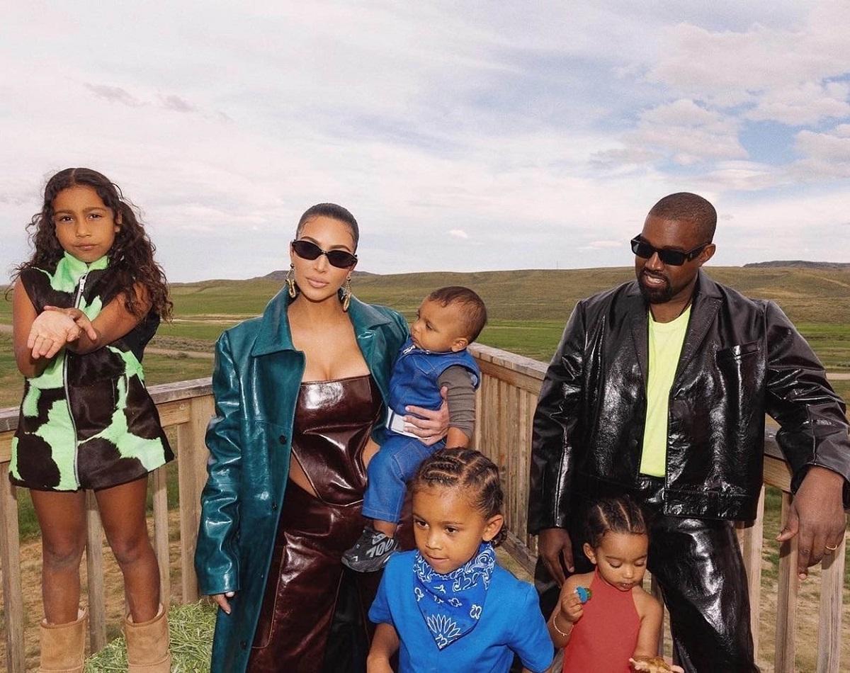 Kanye West Kim Kardashian şi copiii