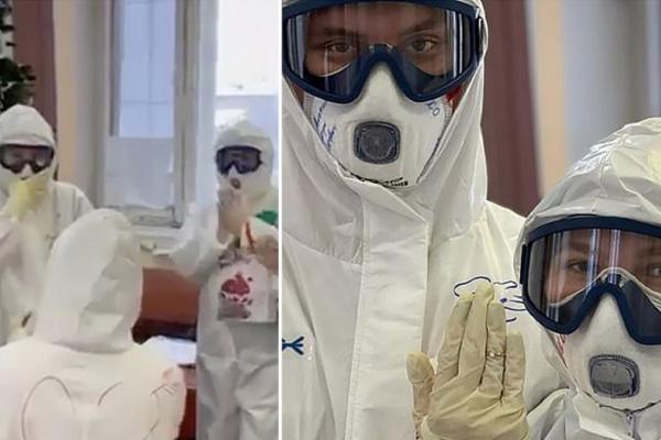 Cererea în căsătorie plină de emoţie a avut loc chiar în salonul unui spital Covid, din Siberia