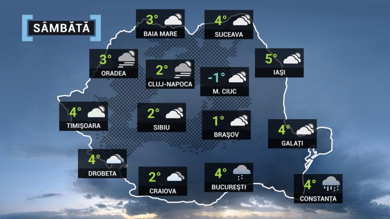 prognoza meteo sâmbătă 9 ianuarie prognoza meteo