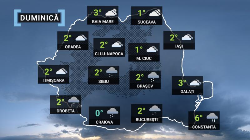 prognoza meteo duminică 10 ianuarie 2020 prognoza meteo