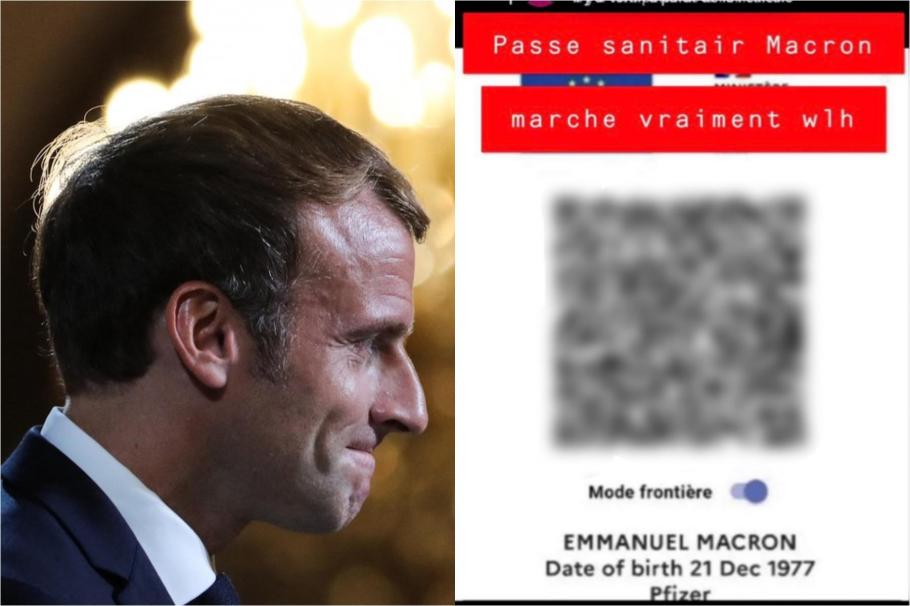 Pentru a intra în spital, un tânăr francez a prezentat certificatul sanitar al preşedintelui Emmanuel Macron Pentru a intra în spital, un tânăr francez a prezentat certificatul sanitar al preşedintelui Emmanuel Macron