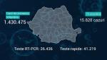 Lista pe judeţe a cazurilor de Covid în România, 15 octombrie 2021