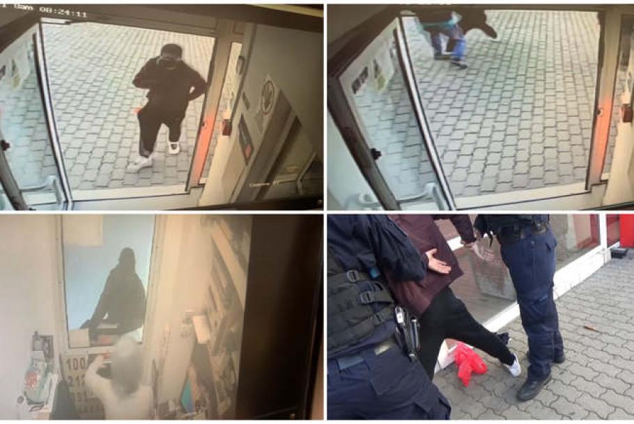 Un tânăr a încercat să jefuiască o casă de schimb valutar din Arad cu o boxă portabilă. A ameninţat-o pe angajată că are o bombă Un tânăr a încercat să jefuiască o casă de schimb valutar din Arad cu o boxă portabilă. A ameninţat-o pe angajată că are o bombă