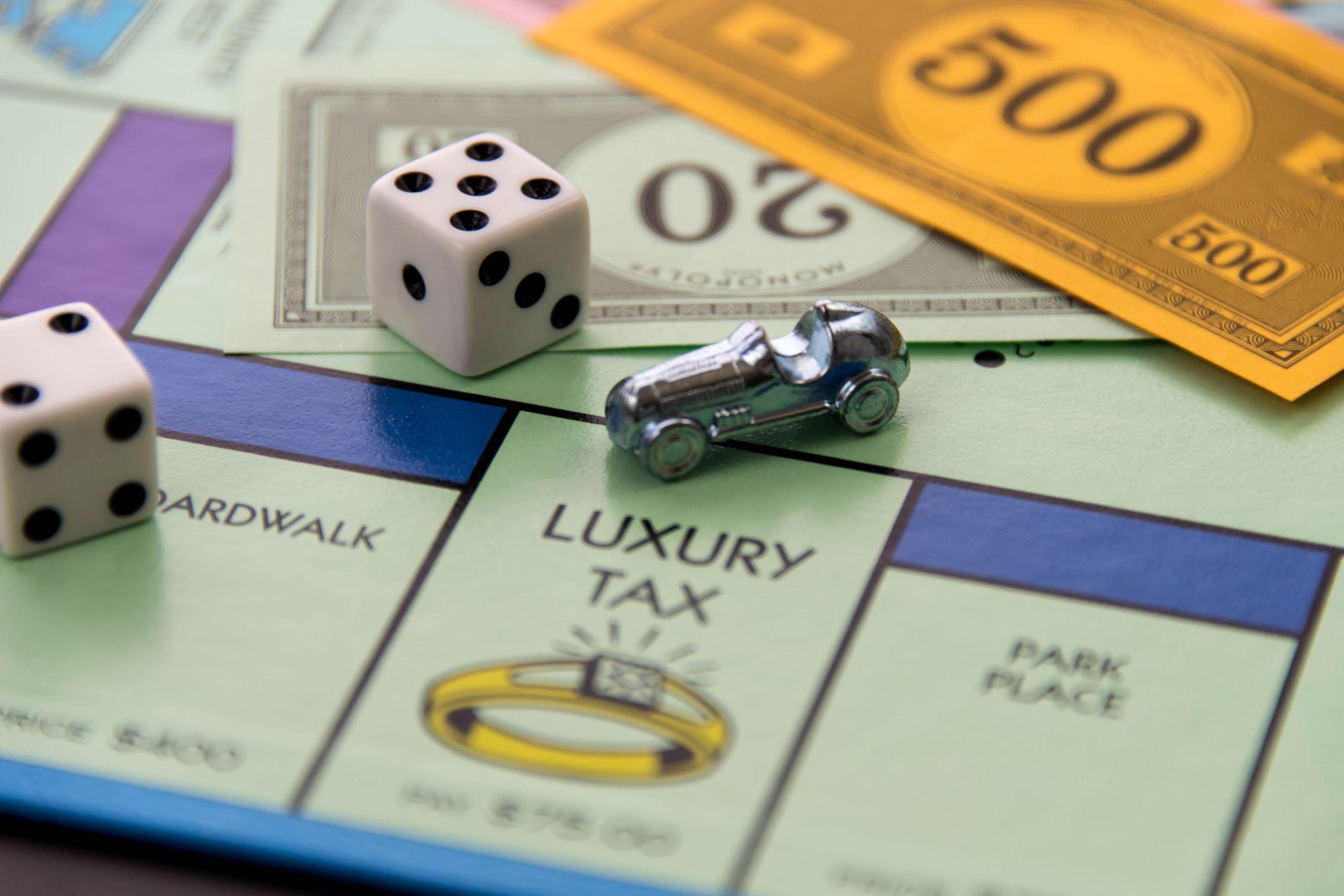 Căsuţa de taxă de lux din jocul Monopoly