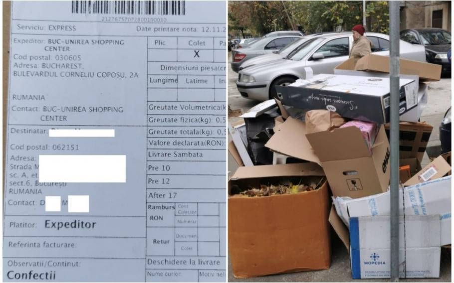 Surpriza trăită de o femeie din București care a făcut cumpărături de Black Friday și a aruncat cutiile goale în stradă Surpriza trăită de o femeie din București care a făcut cumpărături de Black Friday și a aruncat cutiile goale în stradă