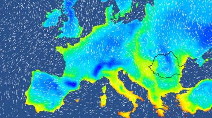 Harta temperaturilor în Europa