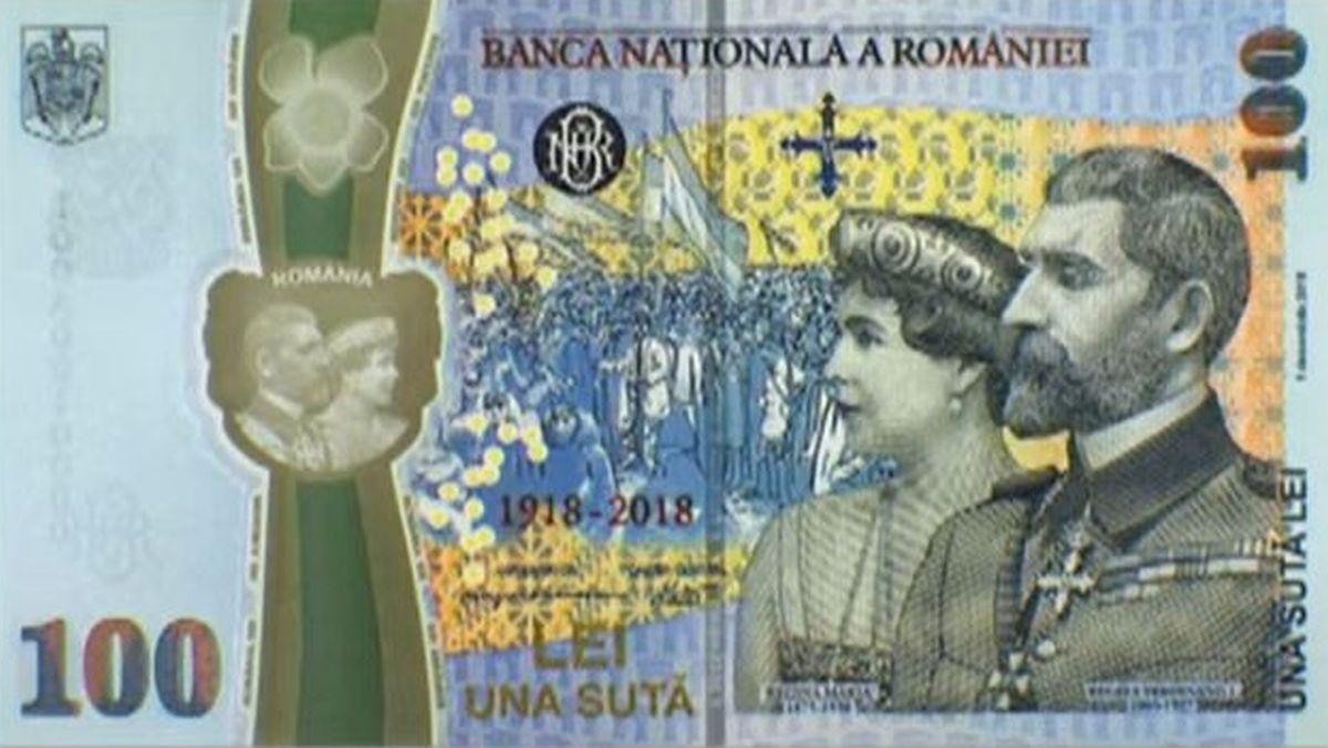 Bancnotă de 100 de lei din colecţia numismatică, cu Regina Maria prezentă pe avers