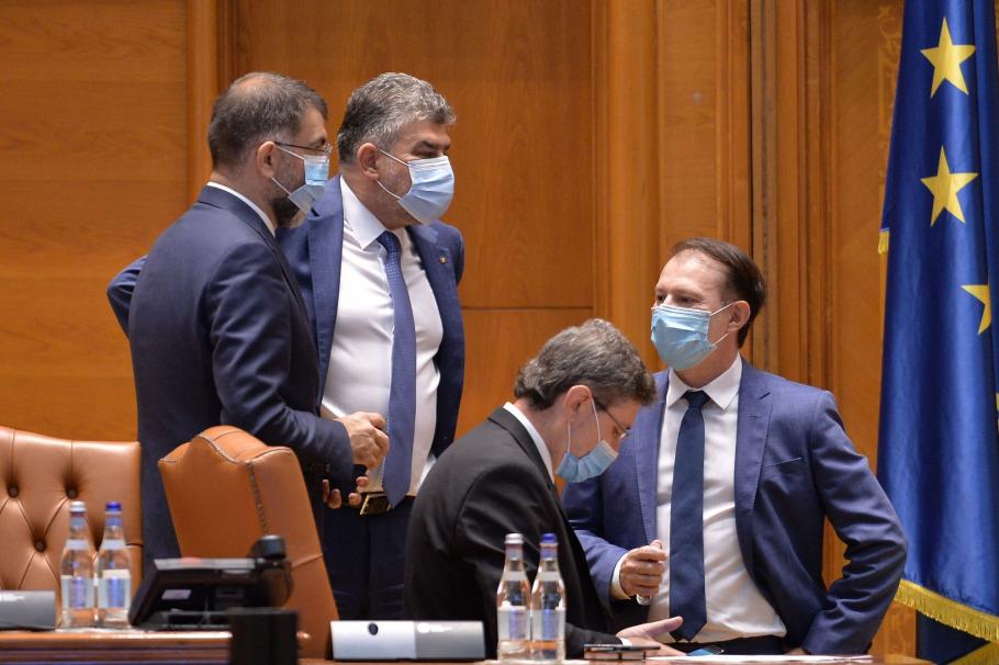 Marcel Ciolacu şi Florin Cîţu vor conduce echipele de negociere pentru o alianţă guvernamentală între PSD şi PNL Marcel Ciolacu şi Florin Cîţu, în Plenul Parlamentului