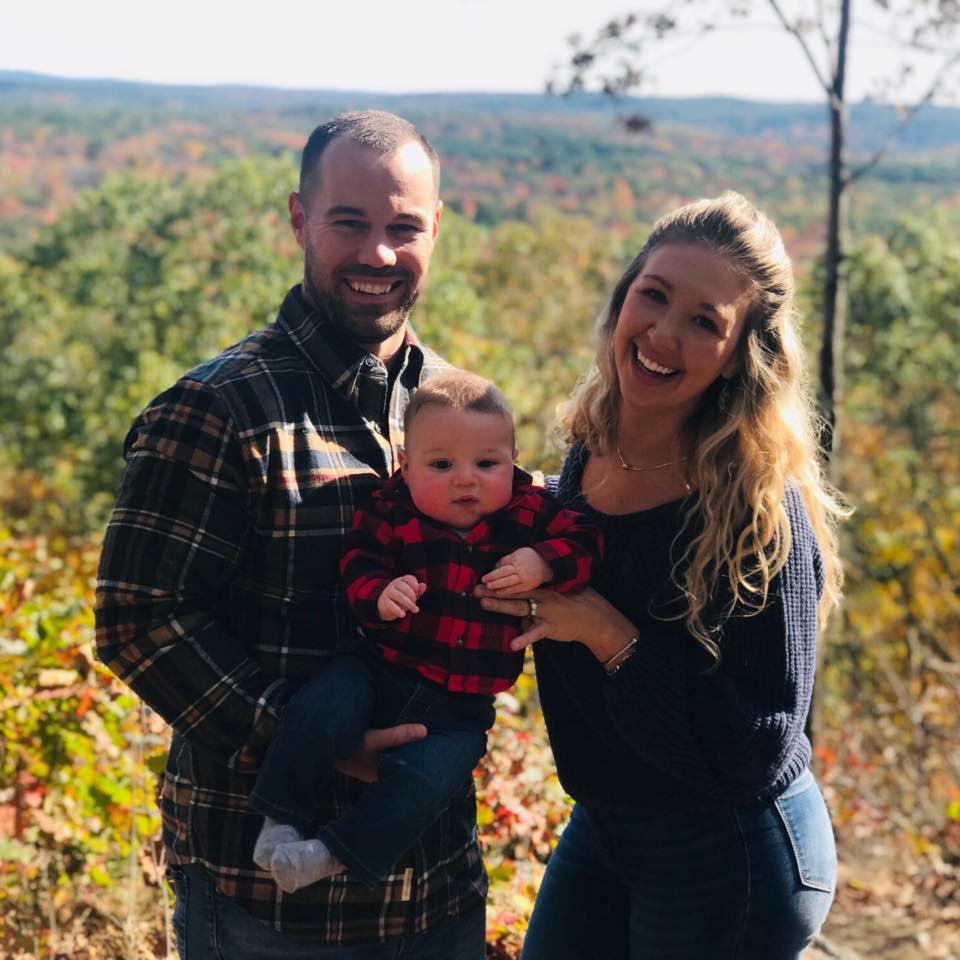 Haley Parke, alături de soţul ei