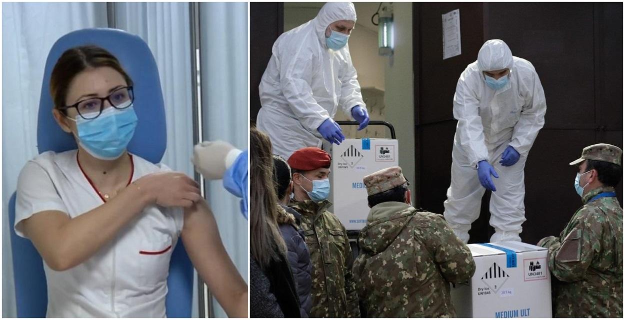 Mihaela Anghel, asistentă la Institutul Matei Balș din Bucureşti, prima persoană vaccinată împotriva Covid-19 în România