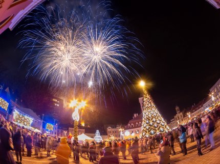 focuri de artificii de Revelion în Brașov