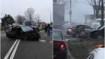 Cinci maşini s-au făcut praf la ieşirea din Galaţi. Sunt cinci oameni răniți, trei fiind în stare gravă
