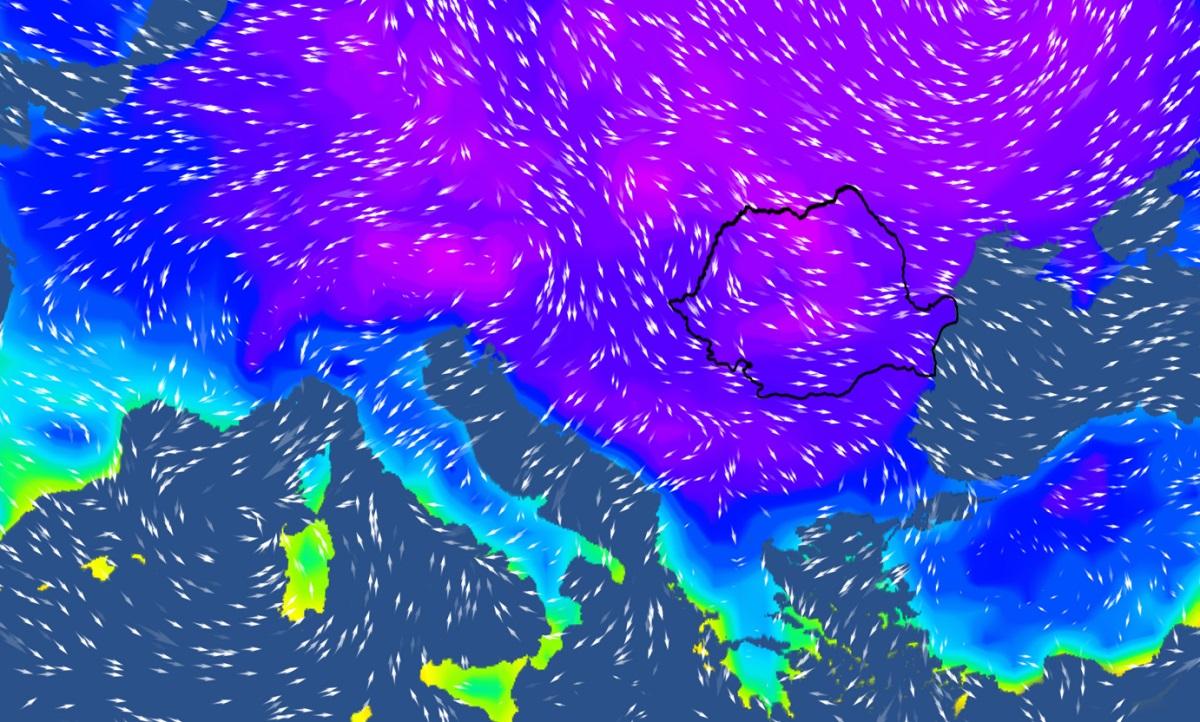 harta temperaturi romania Ger siberian în România, în următoarele săptămâni din februarie