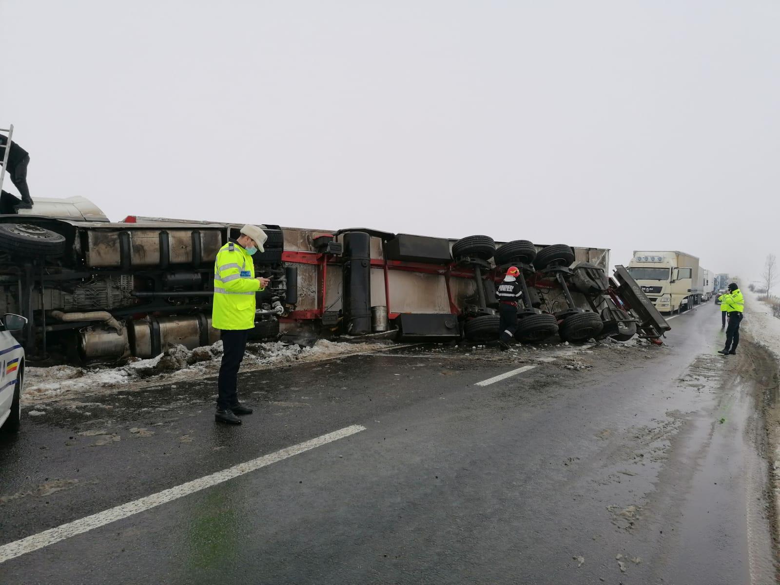 Imagini de la locul accidentului, în Suceava