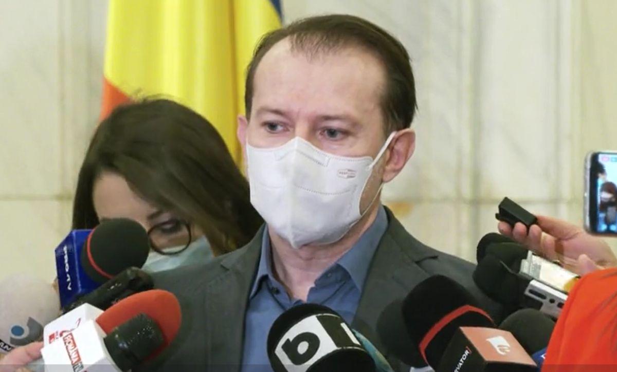 Florin Cîţu insistă că bugetul este mai mare ca anul trecut şi că doreşte aprobarea lui în forma trimisă de Guvern Florin Cîţu, în timpul unei declaraţii de presă la Parlament