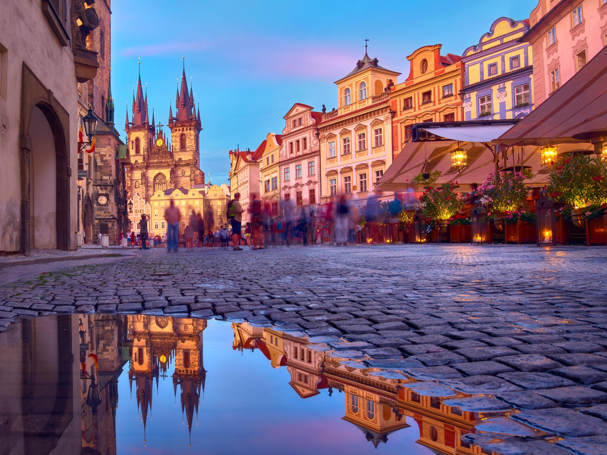 Praga, străduta din centrul vechi al orașului