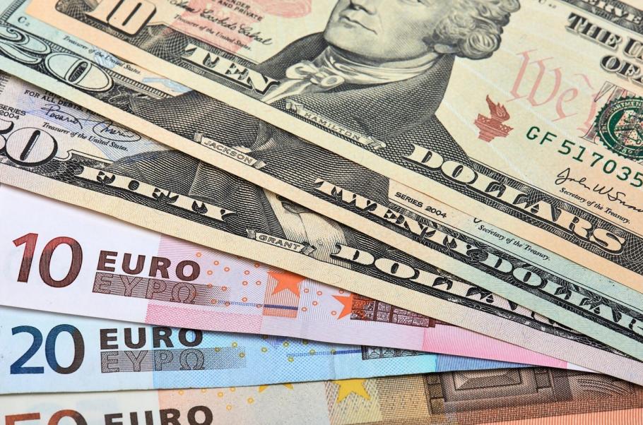 Curs valutar BNR bancnote euro - dolar