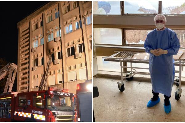 Spitalul Neamț, în urma incendiului de la secția ATI
