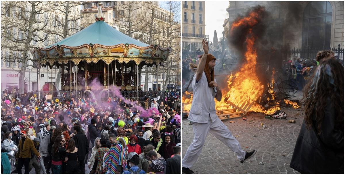6.500 de persoane au ignorat restricțiile anti-Covid şi au participat la un carnaval din Marsilia