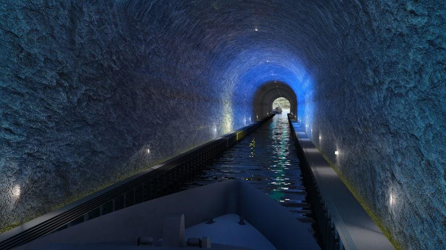 Primul tunel pentru vapoare din lume va fi construit în Norvegia.Costă 330 milioane dolari. FOTO