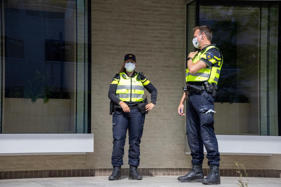 Patrulă de poliție, în Olanda. Imagine ilustrativă Patrulă de poliție, în Olanda. Imagine ilustrativă