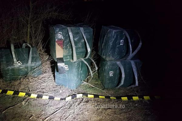 Suspecţii care transportau ţigările de contrabandă nu au fost prinşi