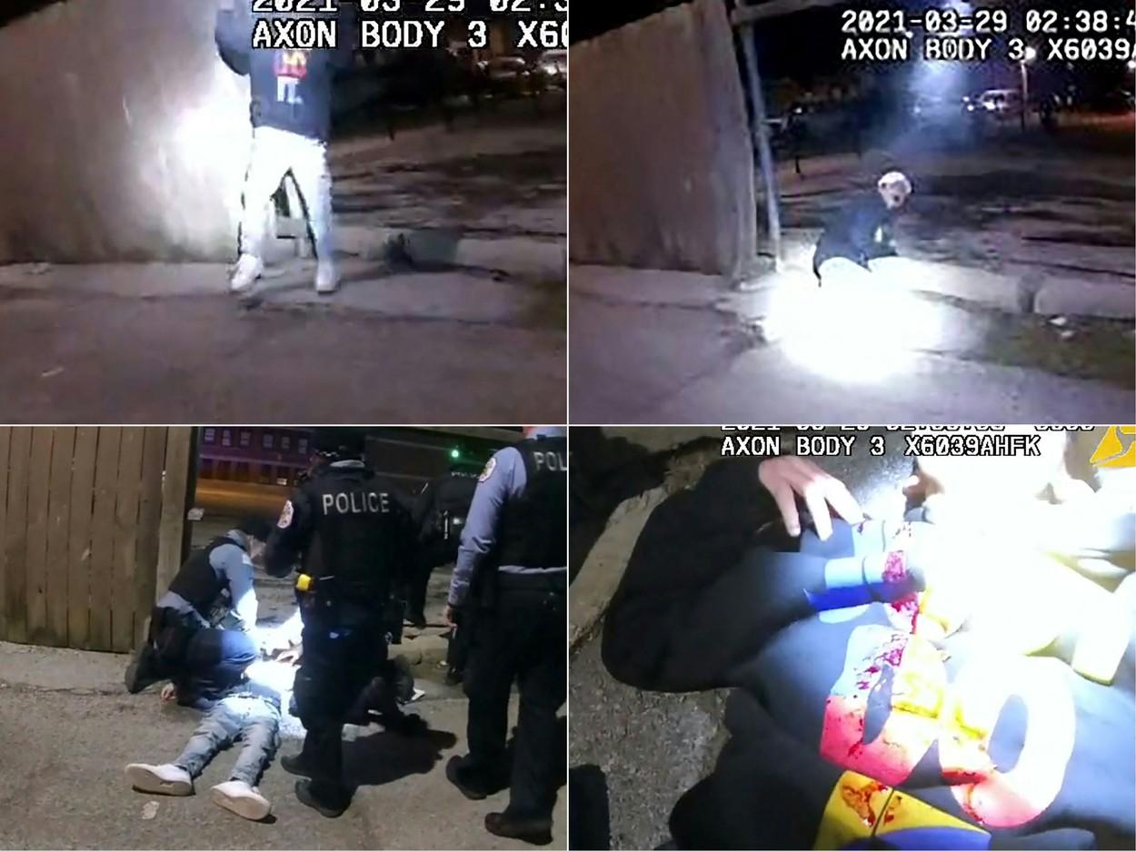 VIDEO. Un polițist împușcă un copil de 13 ani în piept pe o alee întunecată, în Chicago