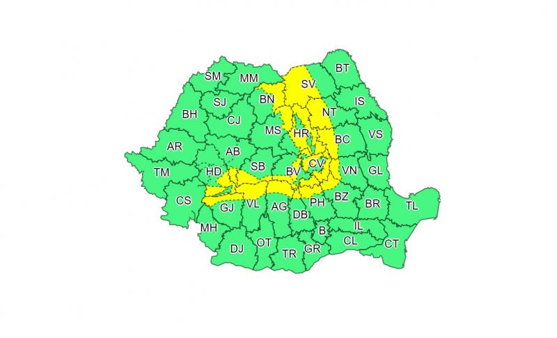 hartă meteo ANM
