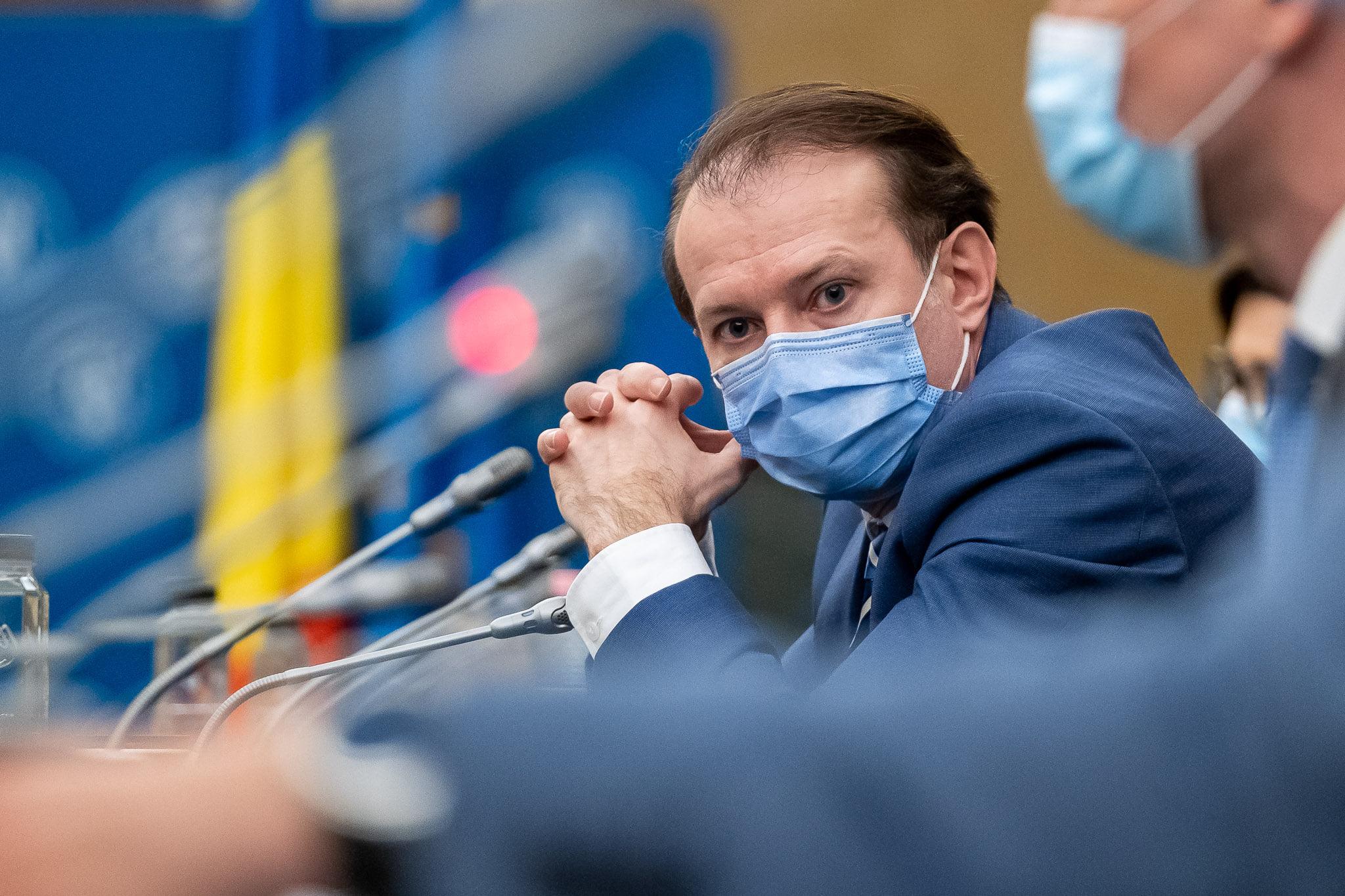 Florin Cîțu, premierul României, în cadrul unei ședințe de Guvern Florin Cîțu, premierul României, în cadrul unei ședințe de Guvern