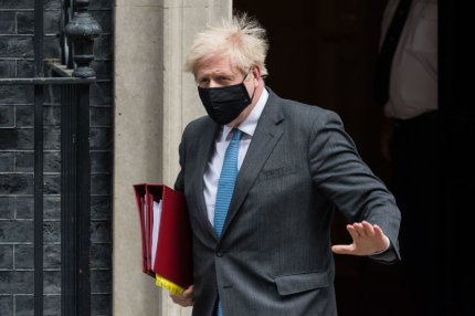 Boris Johnson, la reședinta oficială din Downing Street