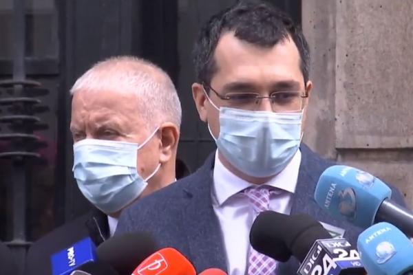Vlad Voiculescu a susținut o declarație de presă după întâlnirea cu reprezentanții Cultelor