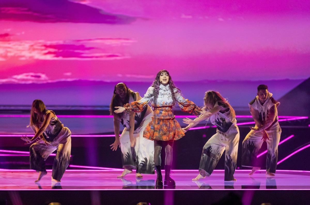 Roxen, în timpul reprezentanției din prima semifinală de la Eurovision 2021 Roxen, în timpul reprezentanției din prima semifinală de la Eurovision 2021