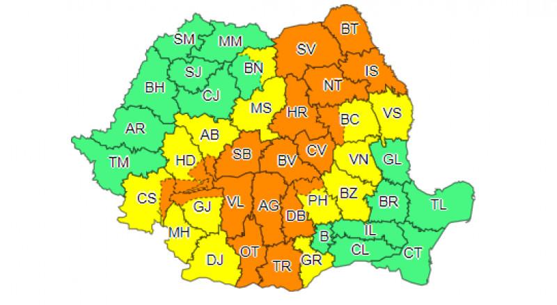 Hartă ANM