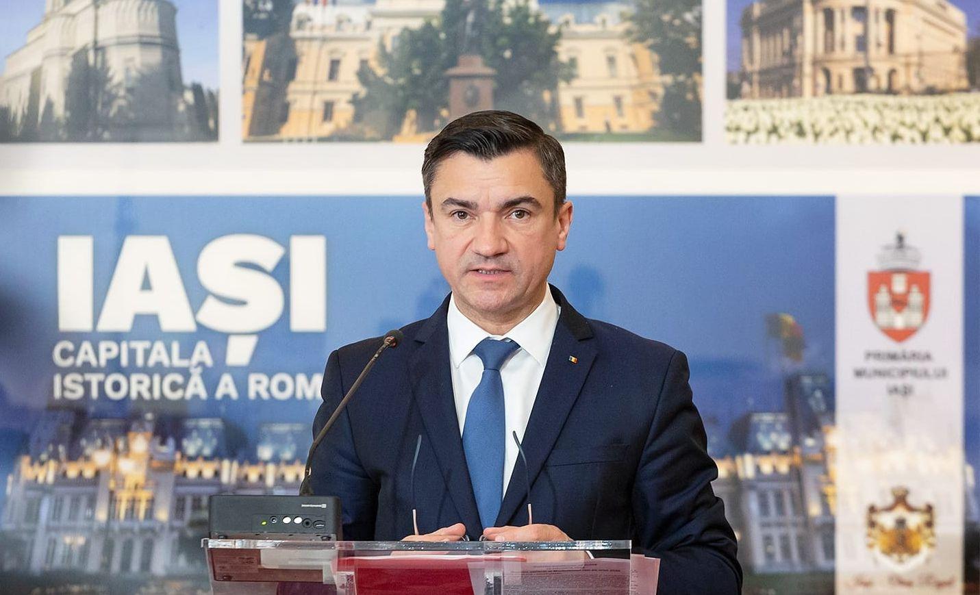 Percheziţii DNA la Primăria Iaşi, la sediile unor firme şi la domiciliile unor persoane. Mihai Chirica: ”Nu e nici un pericol în instituţie” Primarul Mihai Chirica, declarație de presă