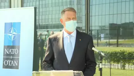 Klaus Iohannis, la Summitul NATO Klaus Iohannis, la Summitul NATO
