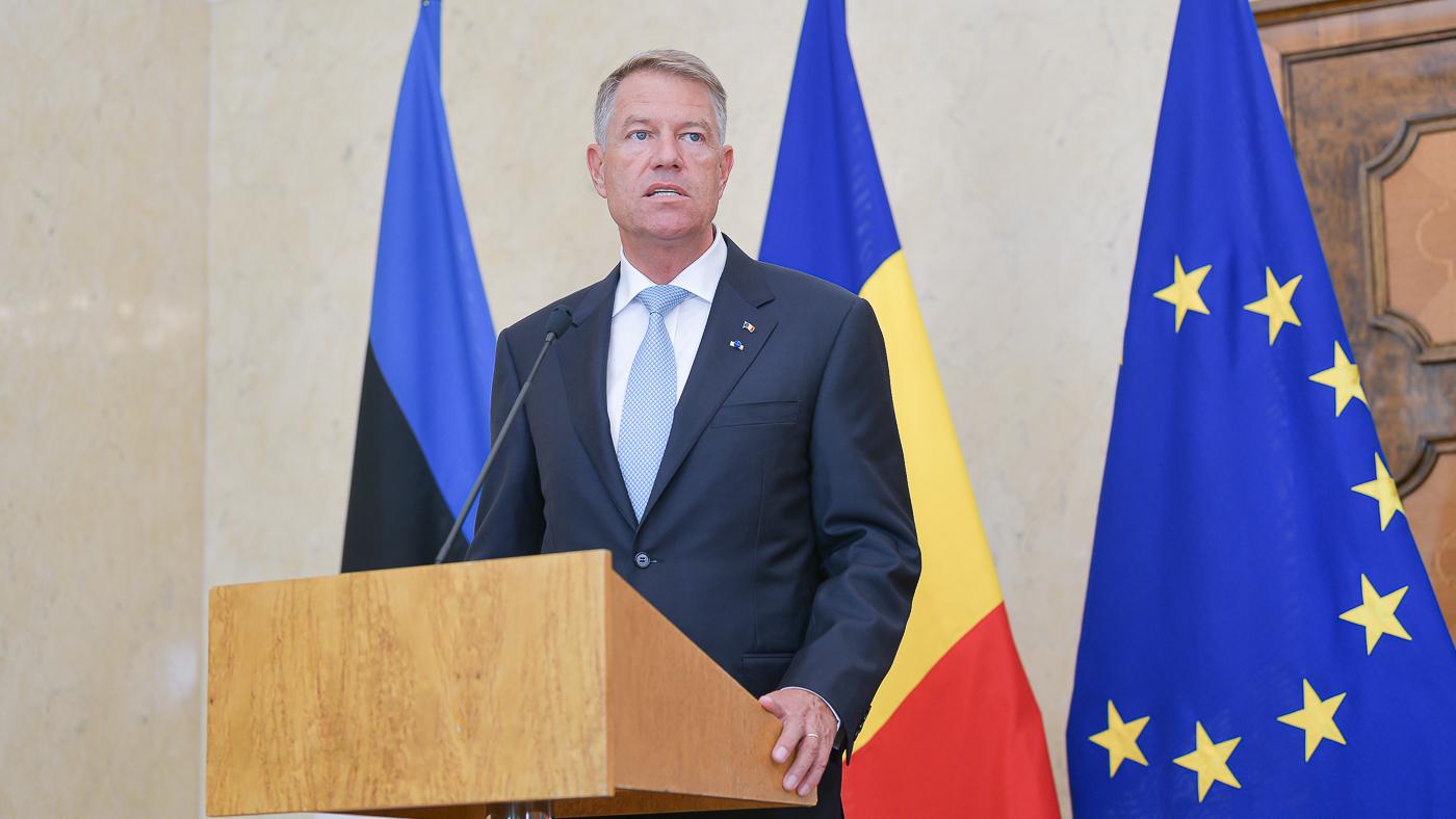 Klaus Iohannis: NATO este cea mai puternică alianţă militară din câte au existat pe pământ, dar nu putem lăsa garda jos Klaus Iohannis, declarație de presă la Tallinn, în Estonia