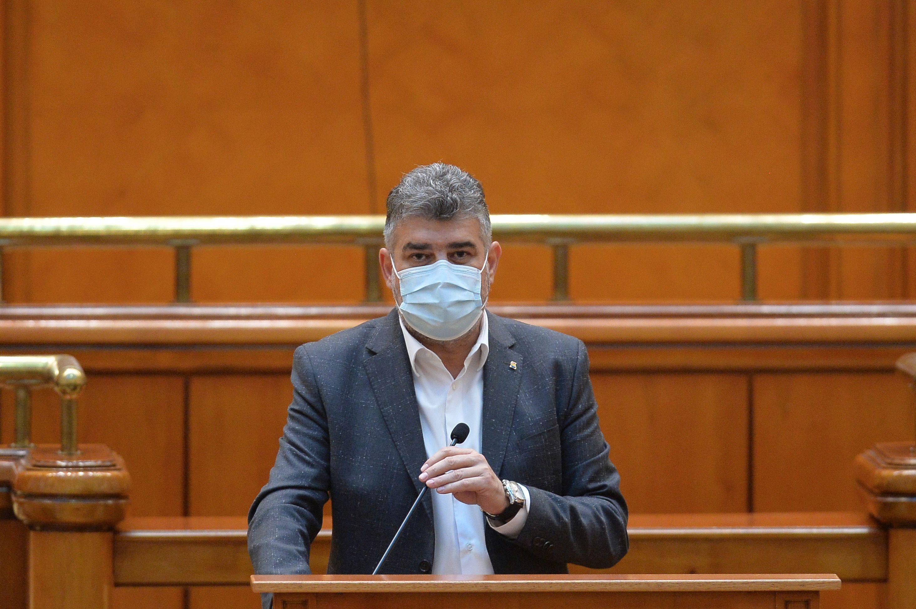 Marcel Ciolacu vorbește despre alegeri anticipate: PSD nu va susține un guvern minoritar Marcel Ciolacu vorbește în Parlamentul României
