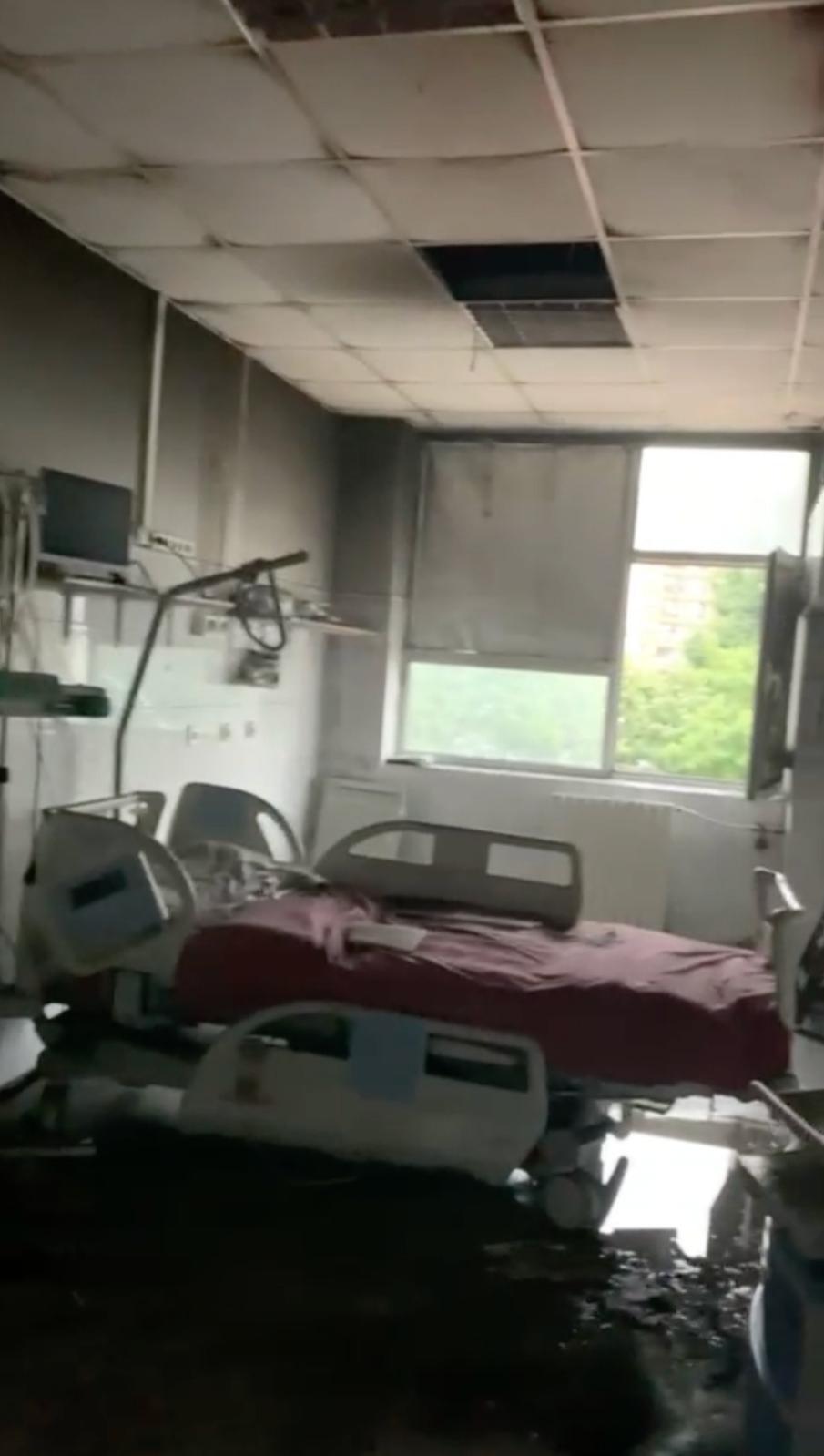 Primele imagini din interior de la Spitalul de Copii din Iaşi după incendiu