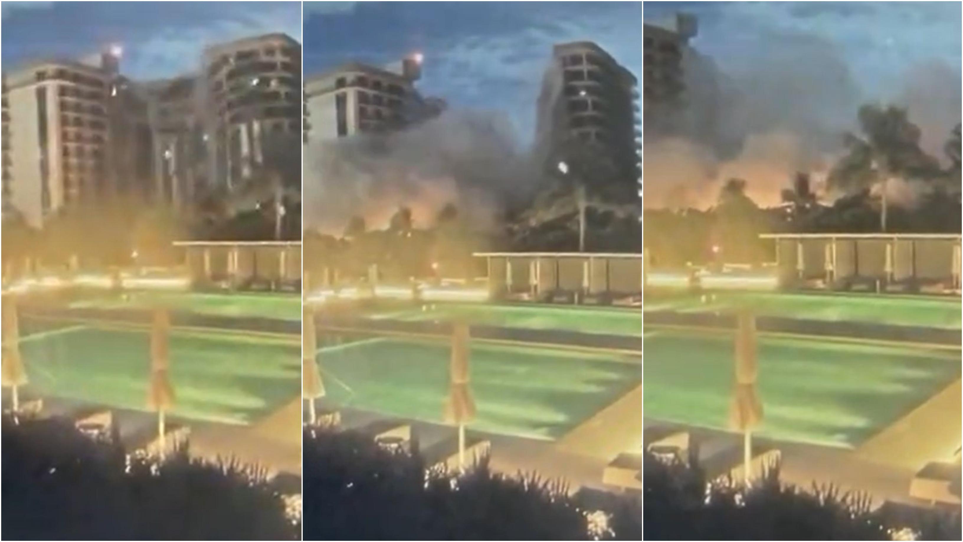 Momentul prăbuşirii unui bloc de 12 etaje din Miami, surprins de camerele de supraveghere - VIDEO Momentul prăbuşirii unui bloc de 12 etaje din Miami, surprins de camerele de supraveghere - VIDEO