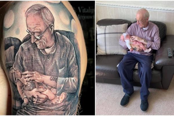 Un tânăr cu inima sfâșiată de durere i-a adus un ultim omagiu bunicului răpus de cancer, în UK