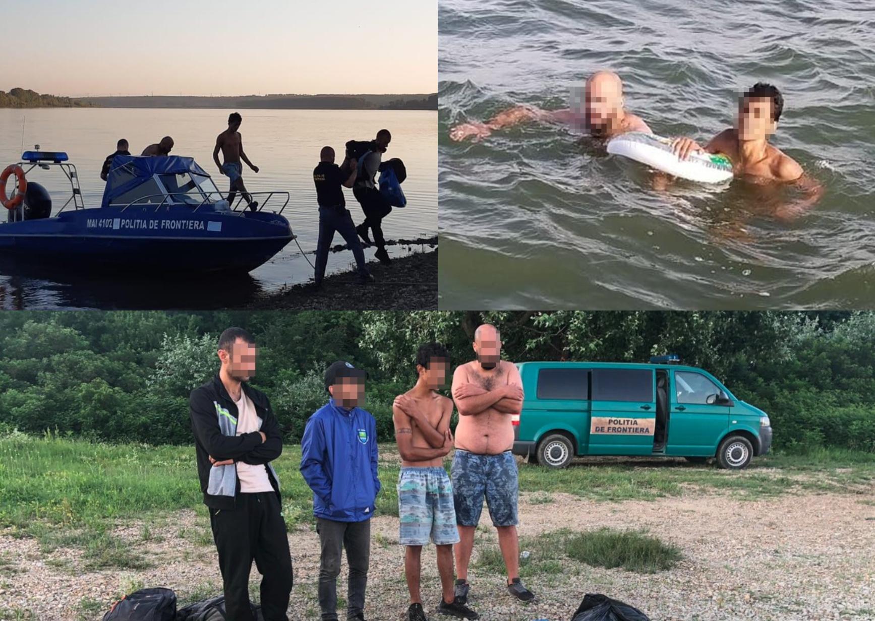 Patru migranţi salvaţi de poliţiştii de frontieră din apele Dunării - Patru migranţi salvaţi de poliţiştii de frontieră din apele Dunării -