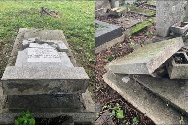 Morminte vandalizate in cimitirul evreiesc de la Ploiești