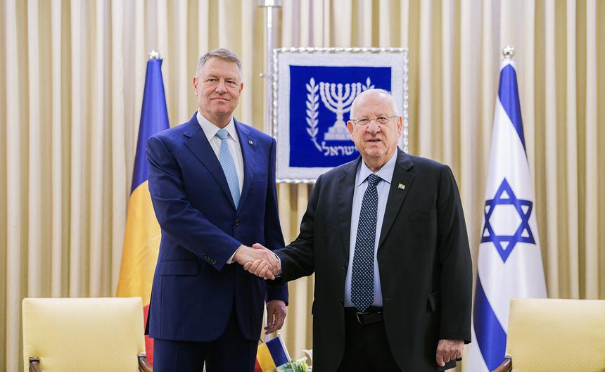 Klaus Iohannis îl primeşte, la Cotroceni, pe Reuven Rivlin, preşedintele Israelului