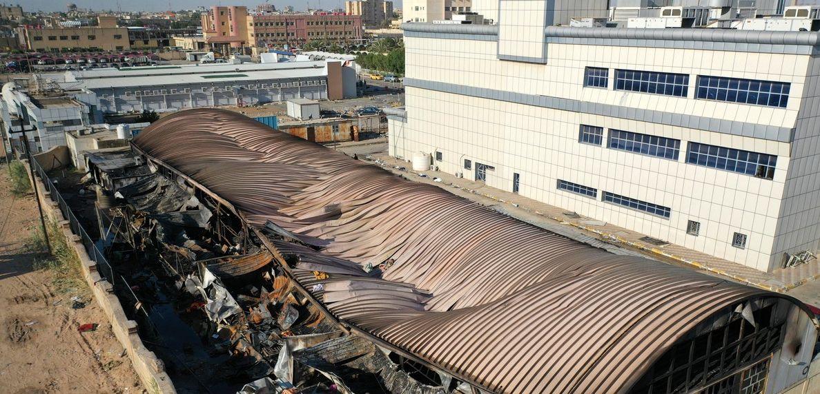 Imagini cutremurătoare cu spitalul Covid devastat de incendiu, în Irak